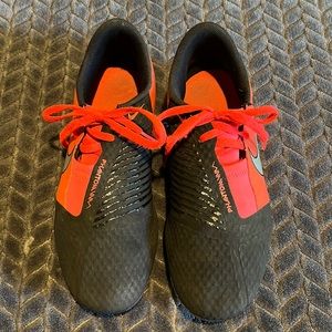 Nike Phantom Venom Academy Firm Ground Soccer Cleats Youth Version Orange-Black.